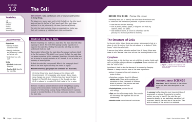 Textbook with white space