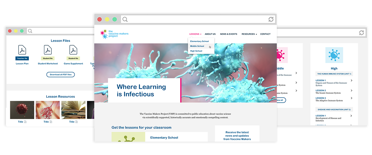 CHOP Vaccine Makers homepage