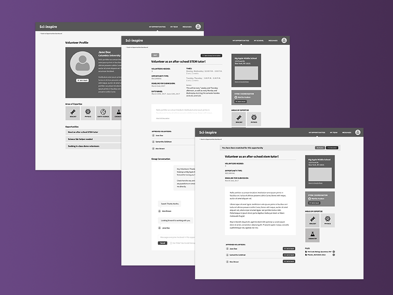 High fidelity wireframe