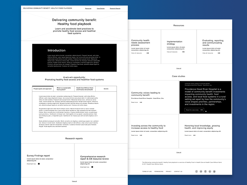 Mid-fidelity wireframe