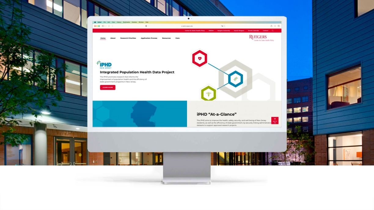 Image of iPHD website homepage design